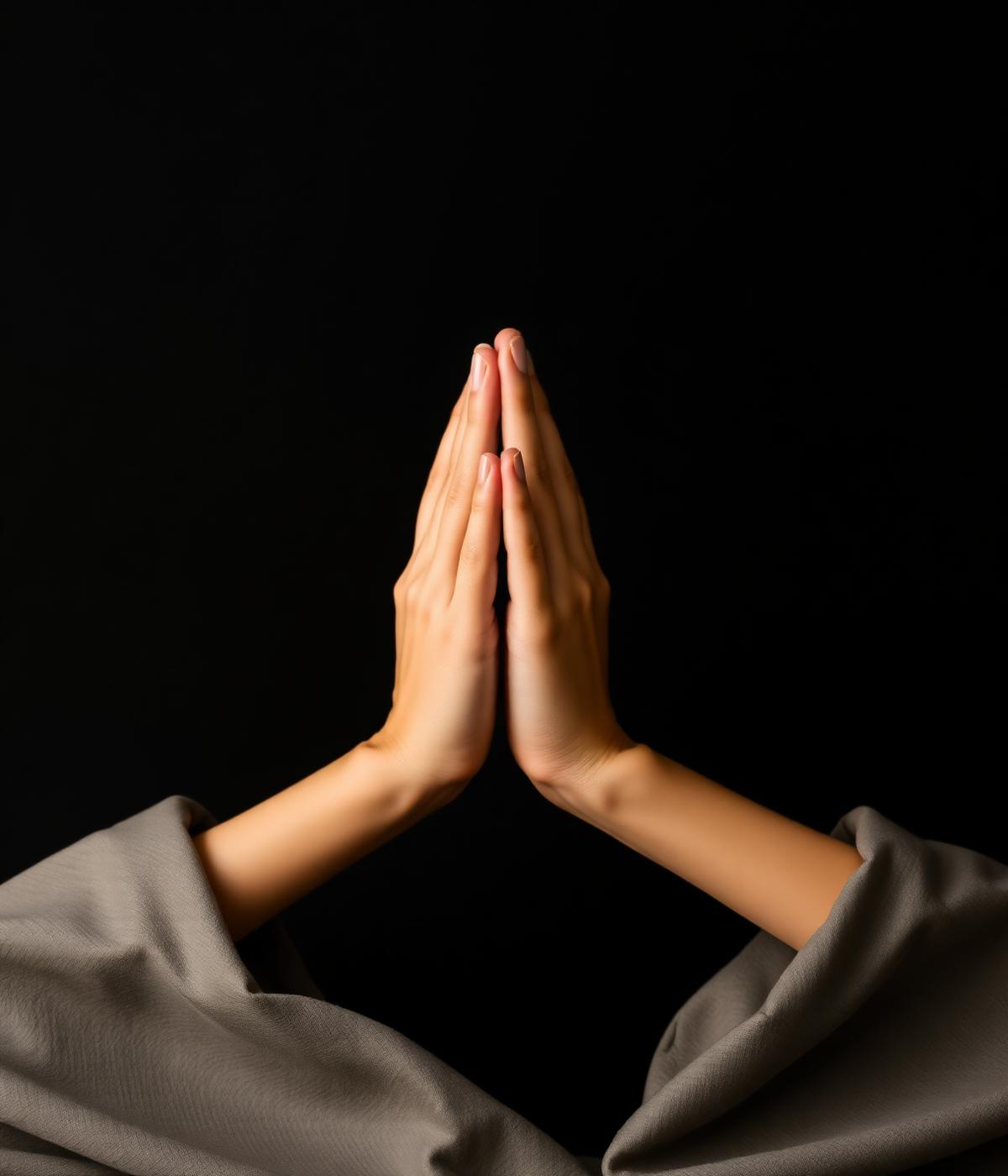 Mani in gesto di meditazione